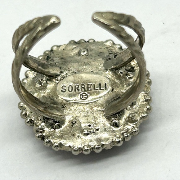 Sorrelli Crystal Dark Red and Gold Band Ring - Picture 5 of 5